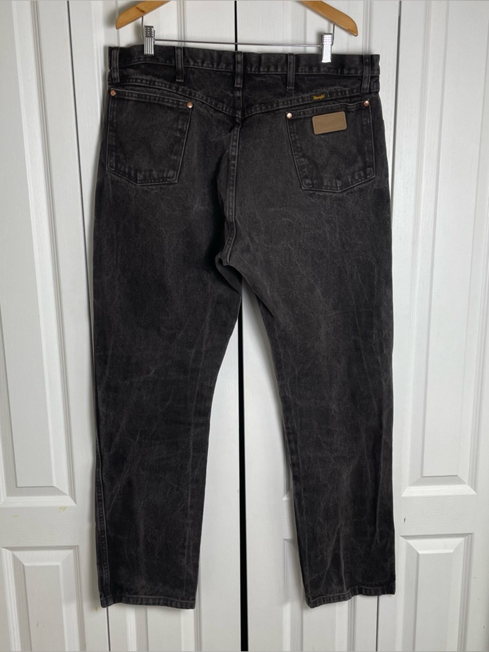 Wrangler Cowboy Cut Jeans Men’s 40x34* Black 1013MWZKL Faded Denim Western Rodeo - Picture 6 of 14